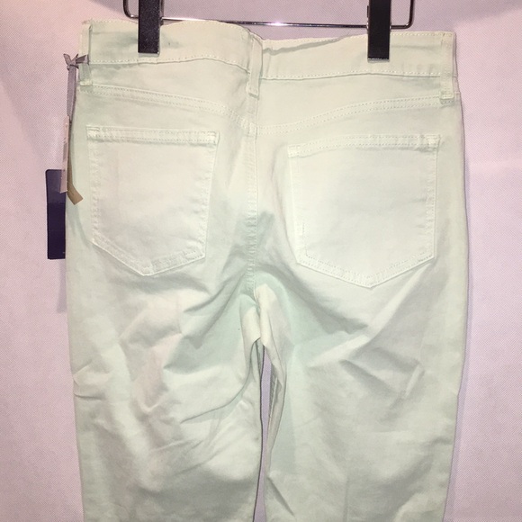 NYDJ Light Green Denim Supper Skinny Jeans | Size 2 Long - Picture 6 of 7